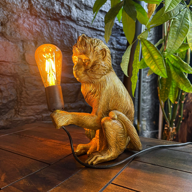 Monkey Sculptural Table Lamp
