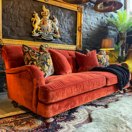 Monty High Back Chesterfield Sofa in Opulence Velvet