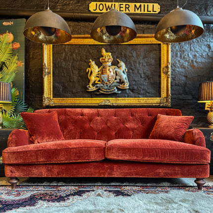Monty High Back Chesterfield Sofa in Opulence Velvet