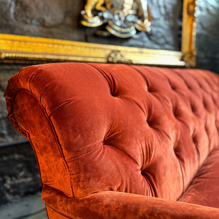 Monty High Back Chesterfield Sofa in Opulence Velvet