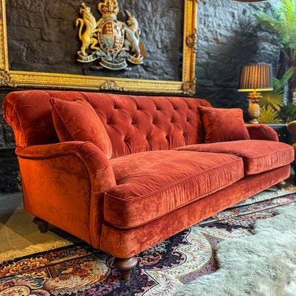 Monty High Back Chesterfield Sofa in Opulence Velvet