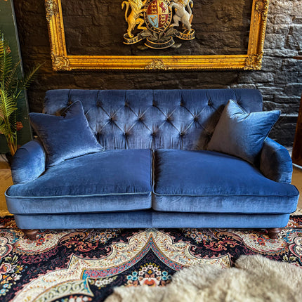 Monty High Back Chesterfield Sofa in Opulence Velvet