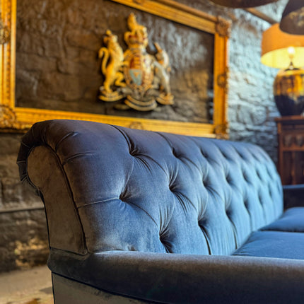 Monty High Back Chesterfield Sofa in Opulence Velvet