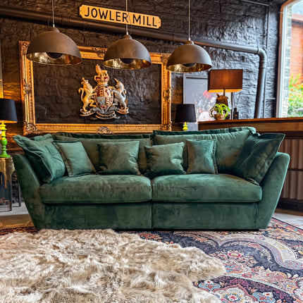 Moorland 4 Seater in Plush Emerald Velvet