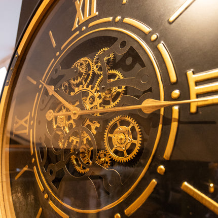 Moving Gears Clock with Cogs