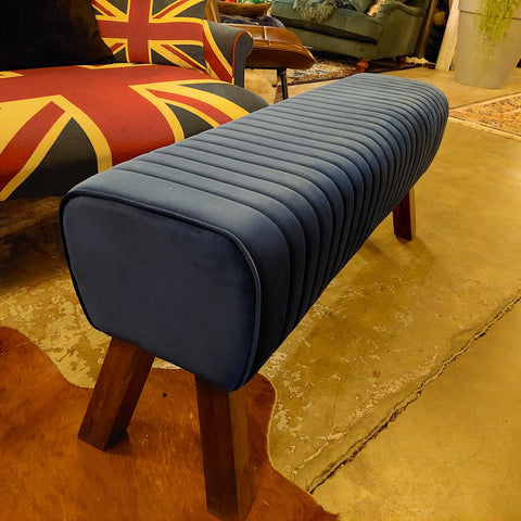 Navy Bench Stool Large - Clearance