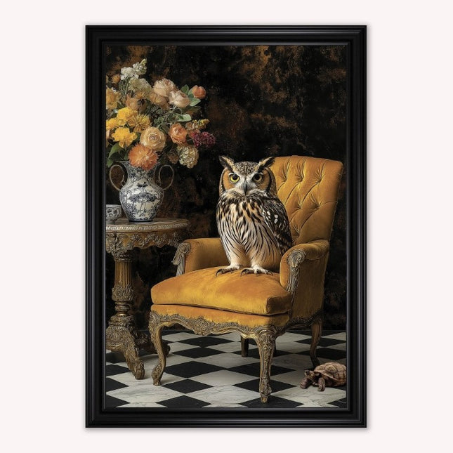 The Nocturne Owl Wall Art (Various Sizes)