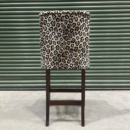 Oskar Bar Stool in Leopard Cream - Clearance