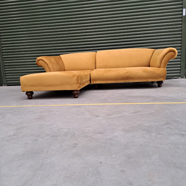 Oliver LHF Chaise in Plush Mustard- Clearance