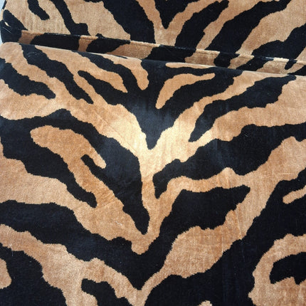 Oliver 3 Seater Sofa in Zebra Gold Animal Fabric - Factory Seconds