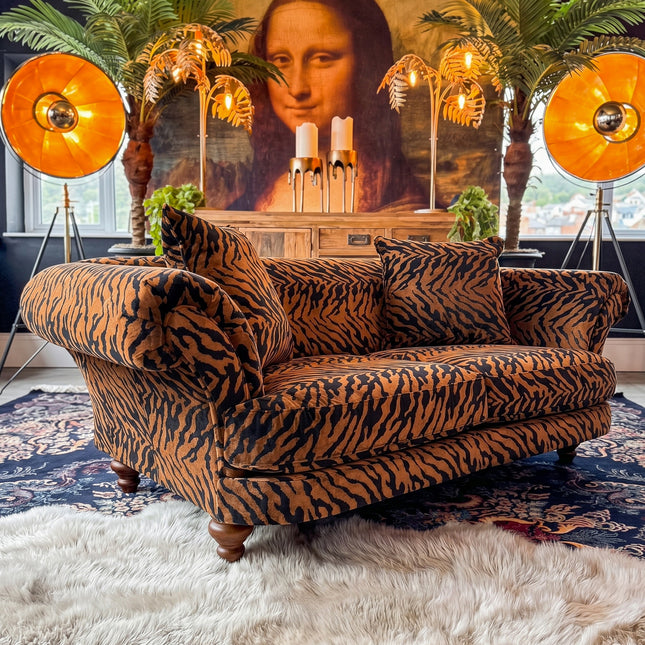Oliver 3 Seater in Zebra Brown