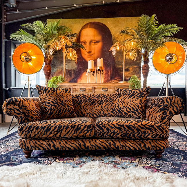 Oliver 3 Seater in Zebra Brown