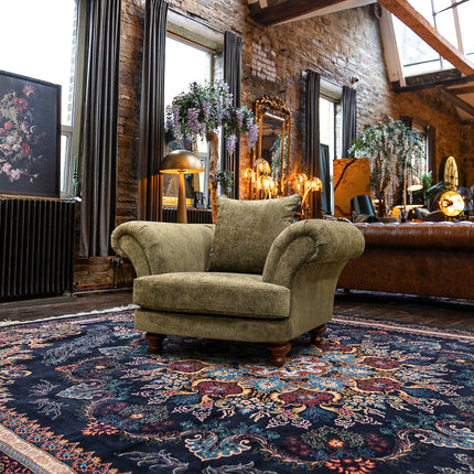 Oliver Armchair in Green Khaki
