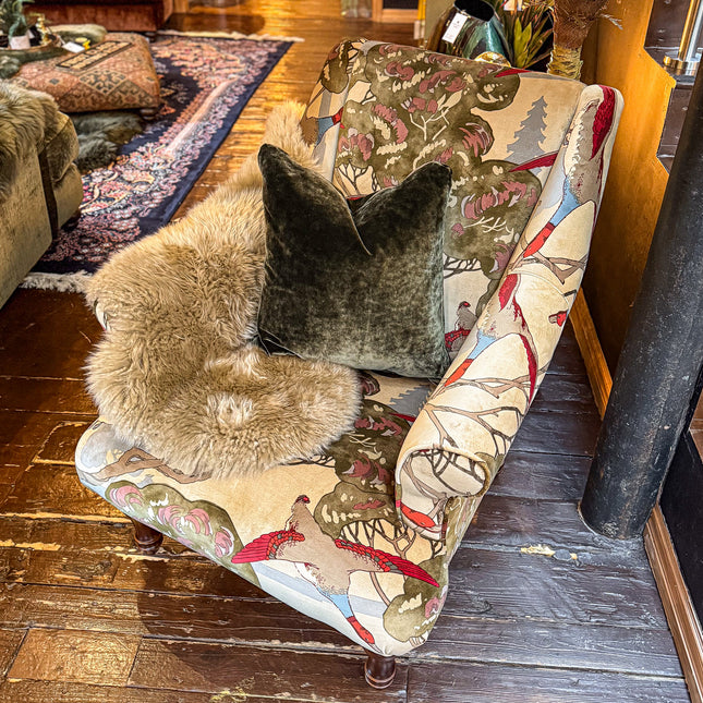 Osborn Armchair in Flying Ducks Velvet - New Promo