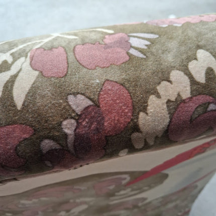 Osborn Armchair in Mulberry Flying Ducks Velvet - Ex Display