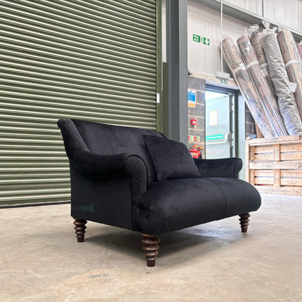 Osborn Snuggler Sofa in The Kiss Gustav Klimt & Plush Ebony - Ex Display
