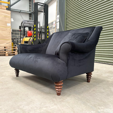 Osborn Snuggler Sofa in The Kiss Gustav Klimt & Plush Ebony - Ex Display