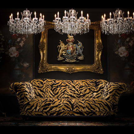 Oskar Chesterfield in Animal Velvet