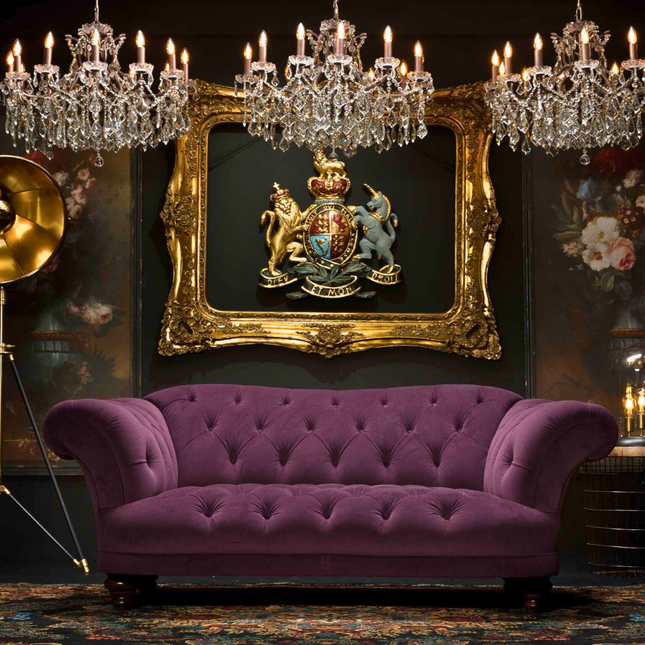 Oskar Chesterfield in Velvet