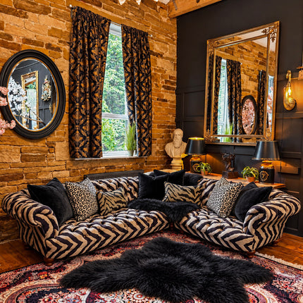 Oskar Chesterfield in Animal Velvet