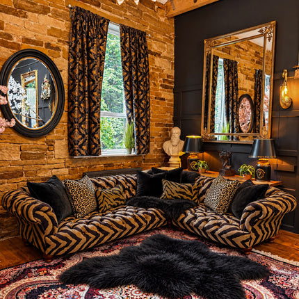 Oskar Chesterfield in Animal Velvet
