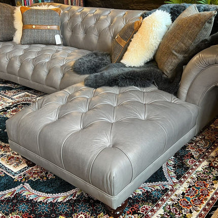 Oskar 3 Seater Right Hand Facing Chaise Chesterfield Sofa