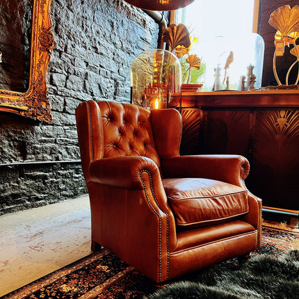 Oskar Wingback Chesterfield Armchair