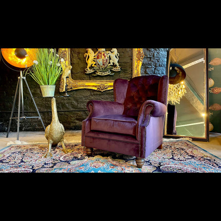 Oskar Wingback Chesterfield Armchair