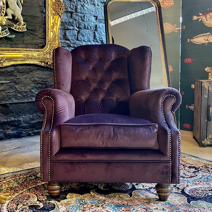 Oskar Wingback Chesterfield Armchair