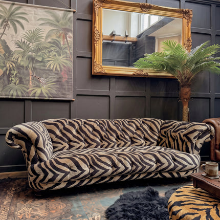 Oskar Chesterfield in Animal Velvet