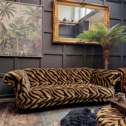Oskar Chesterfield in Animal Velvet