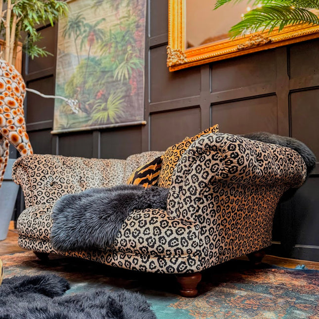 Oskar Chesterfield in Animal Velvet