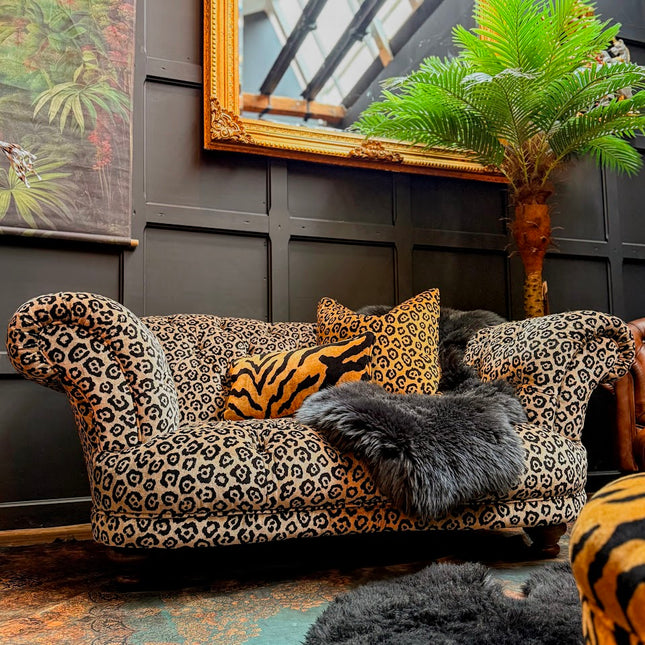 Oskar Chesterfield in Animal Velvet