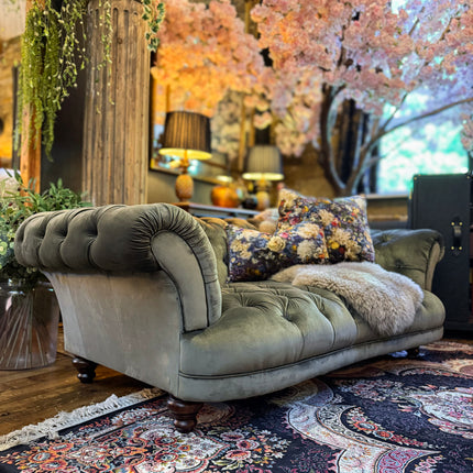 Oskar Chesterfield 3 Seater Sofa in Opulence Emerald
