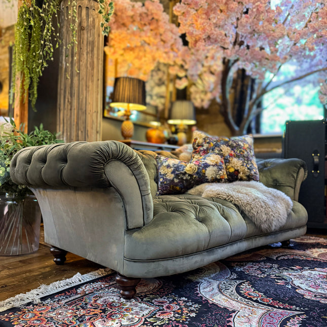 Oskar Chesterfield 3 Seater Sofa in Opulence Emerald