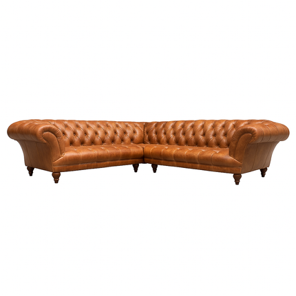 Oskar Italia Chesterfield in Columbus Leather