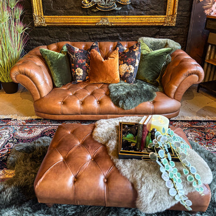 Oskar Italia Chesterfield in Arena Leather