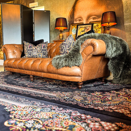 Oskar Italia Chesterfield in Arena Leather