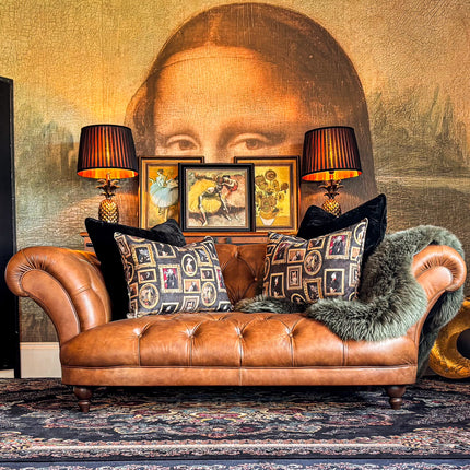 Oskar Italia Chesterfield in Arena Leather