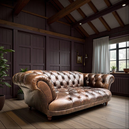 Oskar Italia Chesterfield in Columbus Leather