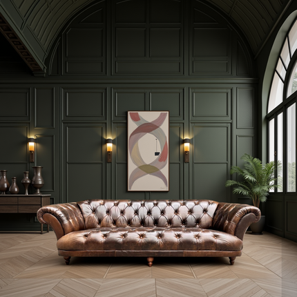 Oskar Italia Chesterfield in Columbus Leather