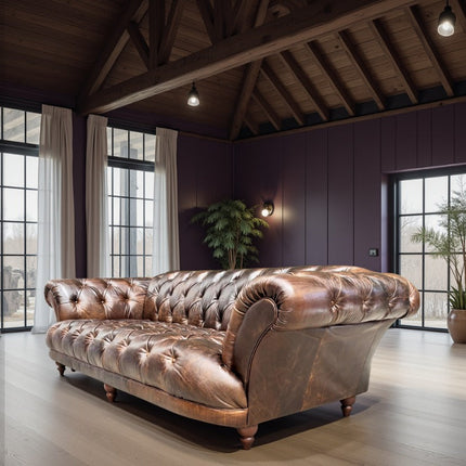 Oskar Italia Chesterfield in Columbus Leather