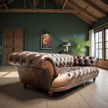 Oskar Italia Chesterfield in Columbus Leather