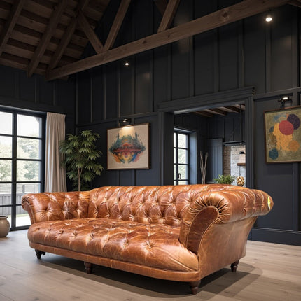 Oskar Italia Chesterfield in Columbus Leather