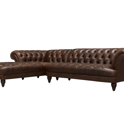 Oskar Italia Chesterfield in Columbus Leather