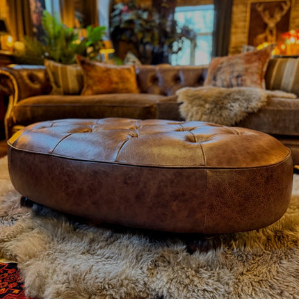 Kensington Chesterfield Footstool by Tetrad