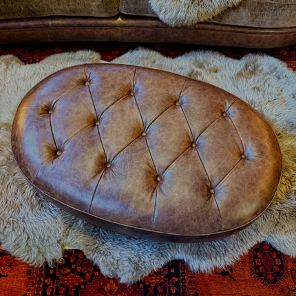 Kensington Chesterfield Footstool by Tetrad