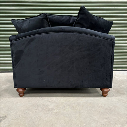 Bugsby Loveseat Snuggler in Plush Ebony - Factory Seconds