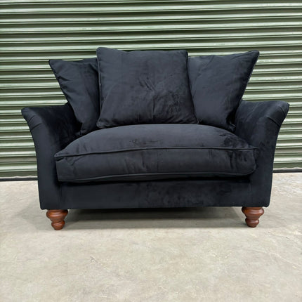 Bugsby Loveseat Snuggler in Plush Ebony - Factory Seconds