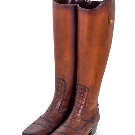 Pair of Leather Boots Umbrella Stand